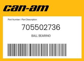 Can-am 705502736 Can-am Genuine Ball Bearing -