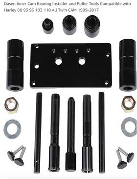 For Harley Davidson 612590737381 Inner Cam Bearing Installer And Puller Tools 99-up 88/93/96/103/110 Tc