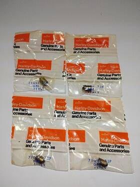 71092-73p Harley-davidson 4 Aermacchi Alternator Indicator Light Bulbs Nos