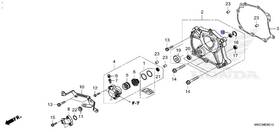 91030-mkc-a01 Honda Bearing 8x16x4 New