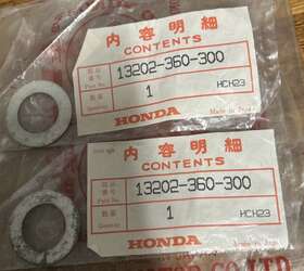 13202-360-300 Honda Sealed Nos 13302-360-300 Oem Washer Conn Rod Cr125 Elsinore M/mt125 Free Ship