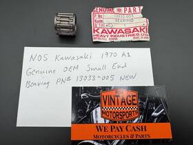 13033-005 Kawasaki Nos 1970 A1 Genuine Oem Small End Bearing Part # New