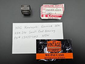 13033-1007 Kawasaki Nos Genuine Oem Kx Kdx200 Small End Bearing New Part #