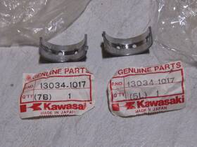 Kawasaki 13034-1017 Zx-6/zx600/zl600/gpz550/zr550/kz550 Crankshaft Bearings 2 Black Nos