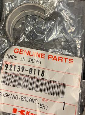 92139-0118 Kawasaki New Oem Ballancer Bearing Black