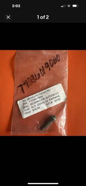 77036019000 Ktm Bearing Pin Part Number