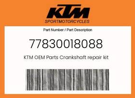 Ktm 77830018088 Genuine Crankshaft Repair Kit -