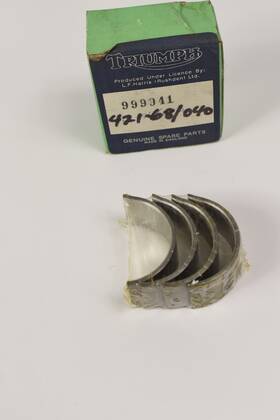 70-3706 L.f. Harris Triumph 350 500 Conrod Big End Shell Set 0.040 Inch L.f