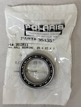 3513511 Polaris Indian Motorcycle Engine Ball Bearing 25x37x7 By Oem #3513511 #s1198