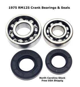 09262-25049 Pro Moto Supply 76-6275 6-c-3 75 Rm125 Main Crank Shaft Bearings And Seals Kit Suzuki 09262-20073