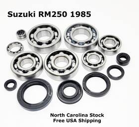 77-25082 Pro Moto Supply 6-b-6 Suzuki Rm250 Engine Crank Shaft And Transmission Bearings Seals Kit 1985 Bottom