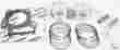 Trx250x Pk1021 Wiseco Honda Top End Piston Gasket Kit Std Bore 74mm 1987-1992 12 1 Comp
