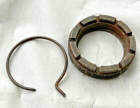 Vespa 46688 Nos Vintage Rear Axle Hib Bearing Retainer Ring 60s- 70s