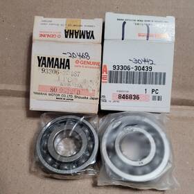 93306-30439-00 Yamaha Nos Oem Left And Right Crankshaft Bearings 1993 Thru 2001 Yz80