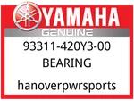 Yamaha Oem Part 93311-420Y3-00 Bearing. Fixed Price $33.99.