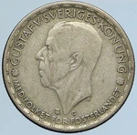 1945 Sweden Gustaf Crowned Arms Antique Vintage Old Silver Krona Coin I110750. Fixed Price $58.20.