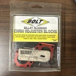 New Bolt Billet Aluminum Chain Adjuster Blocks Red Pn: 15-0134. Fixed Price $30.00.
