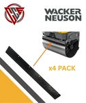 4PK Wacker Oem Vibratory Roller RD11A, RD12, RD16 Scraper Bar Set. Fixed Price $235.00.