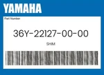 Yamaha Genuine Shim 36Y-22127-00-00. Fixed Price $8.83.