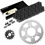 Black Drive Chain And Sprocket Kit For Kawasaki Ninja ZX-7 ZX750L 1993-1995. Fixed Price $50.00.