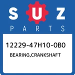 12229-47H10-0B0 Suzuki Bearing, Crankshaft (black) 1222947H100B0, New Genuine Oe. Fixed Price $22.04.