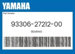 Yamaha Genuine Bearing 93306-27212-00. Fixed Price $69.57.