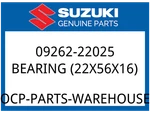 Suzuki Oem Part 09262-22025 Bearing, Rh (22X56X16). Fixed Price $59.71.