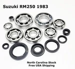 RM250 Engine Crank Shaft & Transmission Bearings Seals Kit 1983 Suzuki. Fixed Price $89.99.