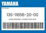 Yamaha Genuine Plane Bearing, Connecting Rod 13S-11656-20-00. Fixed Price $16.90.