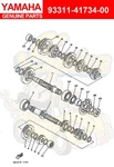 Yamaha Brg,cyl-cal Roller 41.5G Ky 93311-41734-00 Oem New. Fixed Price $56.32.