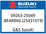 Suzuki Oem Part 09263-25049 Bearing (25X3LXL9). Fixed Price $35.34.