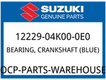 Suzuki Oem Part 12229-04K00-0E0 Bearing, Crankshaft. Fixed Price $16.02.