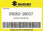 Suzuki Genuine Bearing (28X68X18) 09262-28027. Fixed Price $85.13.