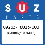 09263-18023-000 Suzuki BEARING(18X26X16) 0926318023000, New Genuine Oem Part. Fixed Price $37.72.