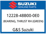 Suzuki Oem Part 12228-48B00-0E0 Bearing, Thrust Rh (green). Fixed Price $10.45.