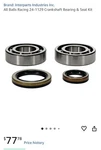 Balls Racing 24-1129 Crankshaft Bearing & Seal Kit , Brand New ... Fixed Price $49.99.