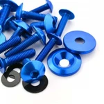 Honda VFR800 VTEC-RC46 02-13 Aluminium Fairing Bolt Kit Blue. Fixed Price $96.28.