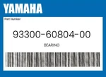 Yamaha Genuine Bearing 93300-60804-00. Fixed Price $12.01.