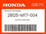 Honda Genuine Clutch, One-way 28125-MT7-004. Fixed Price $69.79.