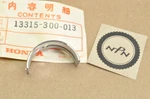 Nos Honda CB750F CB750A Cbx Crankshaft Bearing "a" Black 13315-300-013. Fixed Price $14.29.