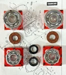 Harley Aermacchi New M50 M65 MC65 Crankcase Bearings 9066 9069 & Seals. Fixed Price $64.98.
