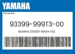 Yamaha Genuine Bearing (93399-99934-00) 93399-999T3-00. Fixed Price $57.56.