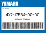 Yamaha Genuine Retainer, Bearing 4X7-17554-00-00. Fixed Price $60.60.