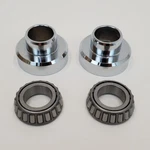Chrome Head Cups Fork Neck W/ Bearings & Races 1948-1988 Harley Fl Fx. Fixed Price $74.95.