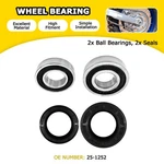 Balls Rear Wheel Bearing Seal Kit For Yamaha 99-12 YZ250F 01-08 YZ450F. Fixed Price $15.19.