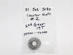 2001 01-04 Suzuki JR80 Ds Counter Shaft 2ND Gear 19T 24220-46000. Fixed Price $20.00.