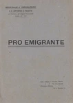 Missionari Di Emigrazione S. Antonio Padova. Pro Emigrante, 1917. Fixed Price $34.89.