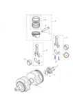 Triumph T1110056 - Con Rod Bearing Shell, Blue. Fixed Price $11.42.