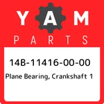 14B-11416-00-00 Yamaha Plane Bearing, Crankshaft 14B114160000, New Genuine Oem. Fixed Price $17.07.