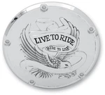 Drag Specialties 1107-0157 Live To Ride Derby Cover Chrome. Fixed Price $76.95.
